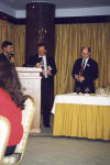 Ron Weiner sharing and giving Doug a Directors at Large badge