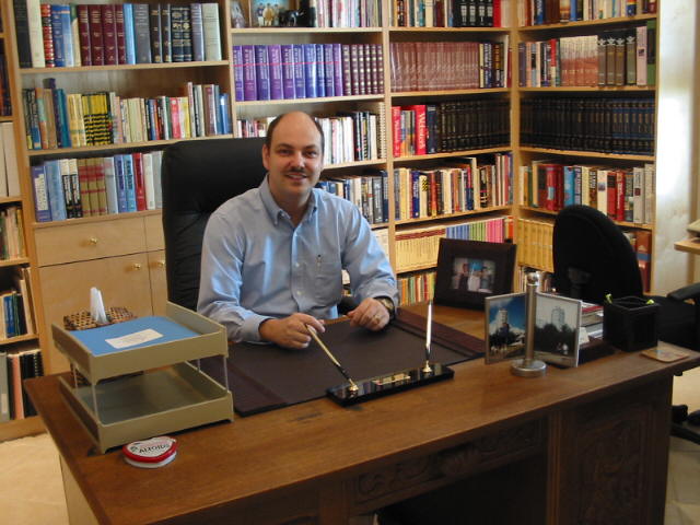 Doug in his Office